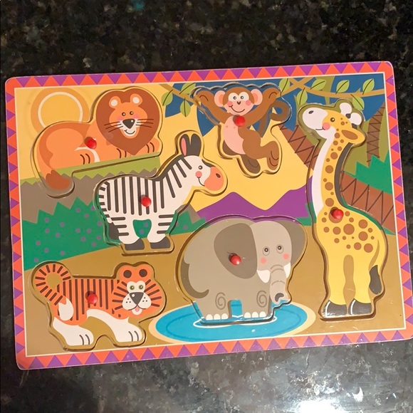 target wooden animal puzzle